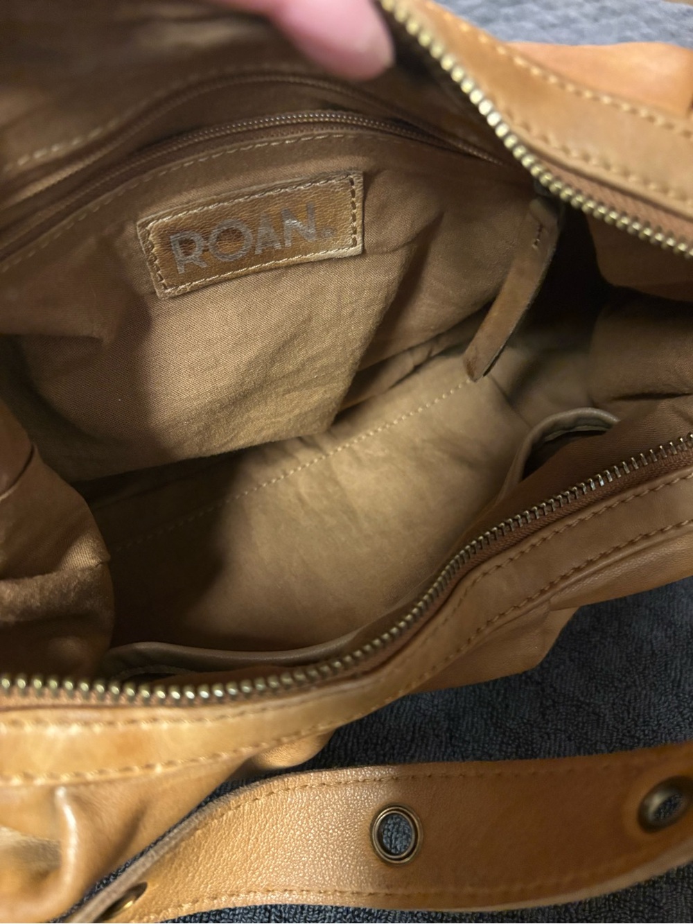 ROAN by Bed Stu Cognac/Brown Leather Shoulder Bag - Picture 10 of 14